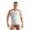 Seac Fit Neoprenshirt 2 Mm Kurzärmlig Weiß/orange