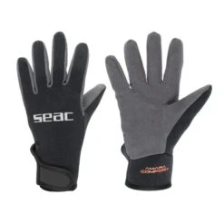 Seac Amara Comfort Handschuhe 1,5 Mm Schwarz/grau