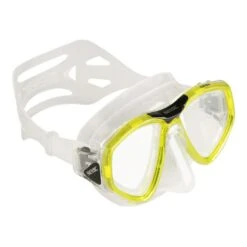 Seac One Tauchermaske Gelb Mit Transparenten Gläsern