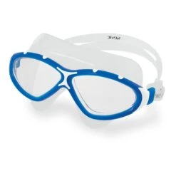 Seac Profile Schwimmbrille Weiß/blau Mit Transparenten Gläsern
