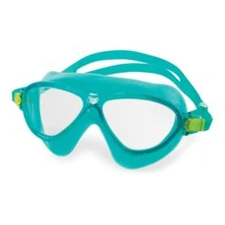 Seac Riky Kinder Schwimmbrille Blau Mit Transparenten Gläsern