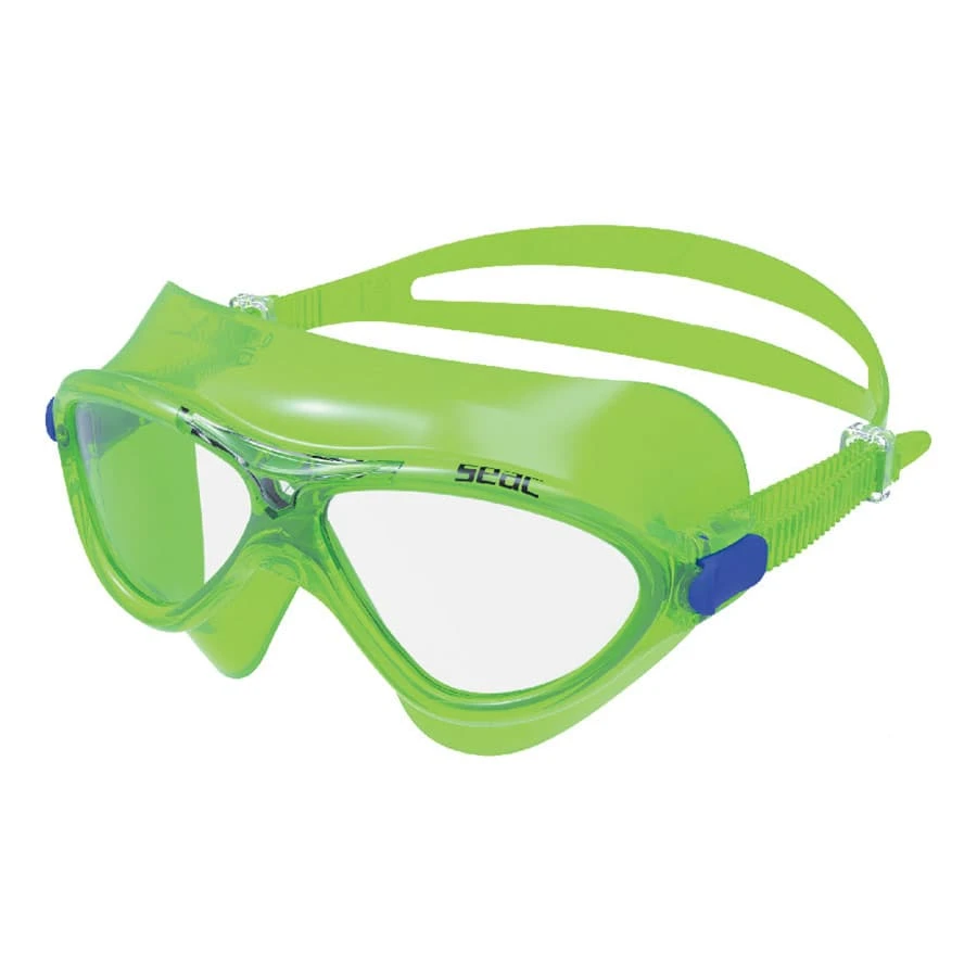Seac Riky Kinder Schwimmbrille Grün Mit Transparenten Gläsern