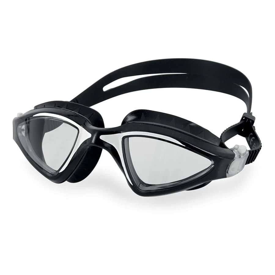 Seac Lynx Schwimmbrille Schwarz/weiß Mit Transparenten Gläsern
