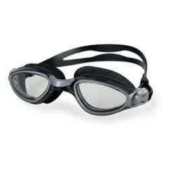 Seac Axis Schwimmbrille Schwarz/grau Mit Transparenten Gläsern